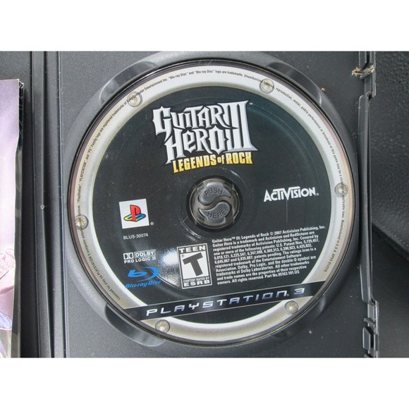 Guitar Hero III 3 Legends Of Rock PlayStation 3 PS3‎ Complete DAMAGE BOX - Picture 9 of 10